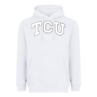 White tcu Heavyweight Hoodie - artisFamous