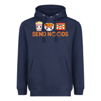 Navy send noods Heavyweight Hoodie - artisFamous
