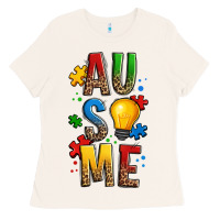 Bone ausome autism Ladies Tee - OliviaCreatesArt