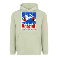 Matcha Savoie France Blue Heavyweight Hoodie - artisFamous