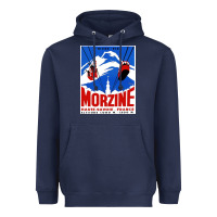 Navy Savoie France Blue Heavyweight Hoodie - artisFamous