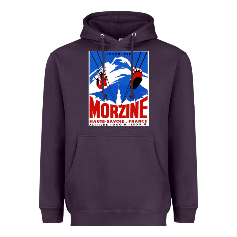 Savoie France Blue Heavyweight Hoodie by artisFamous | Teevron