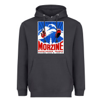 Smoke Savoie France Blue Heavyweight Hoodie - artisFamous