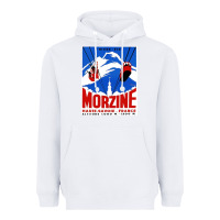White Savoie France Blue Heavyweight Hoodie - artisFamous
