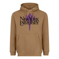 Toasted Coconut New York University Heavyweight Hoodie - artisFamous