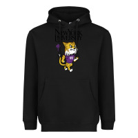 Black New York University Heavyweight Hoodie - artisFamous