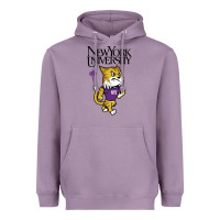 Lavender New York University Heavyweight Hoodie - artisFamous
