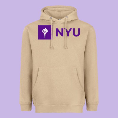 Nyu New York University Purple Heavyweight Hoodie Designed By Artisfamous