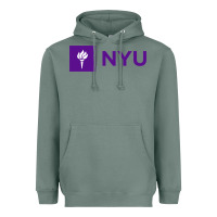 Sage nyu new york university purple Heavyweight Hoodie - artisFamous