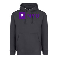 Smoke nyu new york university purple Heavyweight Hoodie - artisFamous
