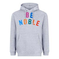 Heather Grey be noble tee Heavyweight Hoodie - artisFamous