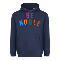 Navy be noble tee Heavyweight Hoodie - artisFamous
