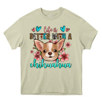 Mossy life is better with a chihuahua Heavy Core Tee - Jasminsmagicworld