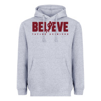 Heather Grey taylor heinicke believe Heavyweight Hoodie - artisFamous