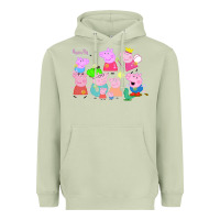 Matcha Peppa Pig Heavyweight Hoodie - artisFamous