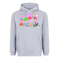 Heather Grey Peppa Pig Heavyweight Hoodie - artisFamous