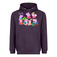 Plum Peppa Pig Heavyweight Hoodie - artisFamous
