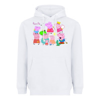 White Peppa Pig Heavyweight Hoodie - artisFamous
