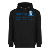 Black Goethe University Frankfurt Am Main Heavyweight Hoodie - artisFamous