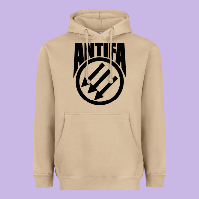 Anti Blue Check Action Heavyweight Hoodie Designed By Artisfamous