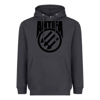 Smoke anti blue check action Heavyweight Hoodie - artisFamous