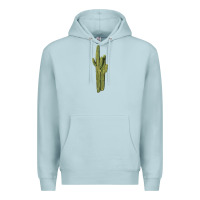Blue Mist saguaro cactus Premium Hoodie - LillyAllenDesigns