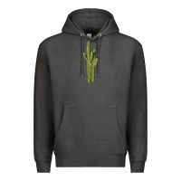 Charcoal Heather saguaro cactus Premium Hoodie - LillyAllenDesigns