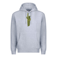 Heather Grey saguaro cactus Premium Hoodie - LillyAllenDesigns