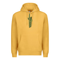 Mustard saguaro cactus Premium Hoodie - LillyAllenDesigns