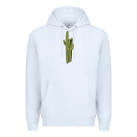 White saguaro cactus Premium Hoodie - LillyAllenDesigns