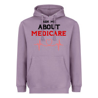 Lavender ask me about medicare Heavyweight Hoodie - artisFamous
