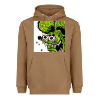 Toasted Coconut rat fink Heavyweight Hoodie - artisFamous