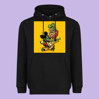 Rat Fink 02 Heavyweight Hoodie Designed By Artisfamous