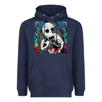 Navy the nightmare before christmas 2 Heavyweight Hoodie - artisFamous
