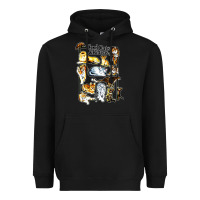 Black cool cats and kittens Heavyweight Hoodie - artisFamous