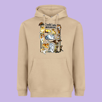 Cool Cats And Kittens Heavyweight Hoodie Designed By Artisfamous