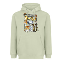 Matcha cool cats and kittens Heavyweight Hoodie - artisFamous
