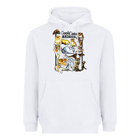 White cool cats and kittens Heavyweight Hoodie - artisFamous