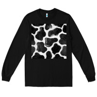 Black cow seamless pattern Long Sleeve Tee - BundleAndBundleShop