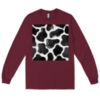 Burgundy cow seamless pattern Long Sleeve Tee - BundleAndBundleShop