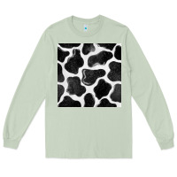 Matcha cow seamless pattern Long Sleeve Tee - BundleAndBundleShop