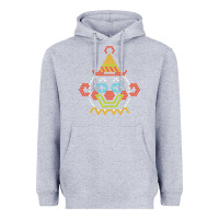 Heather Grey lite brite Heavyweight Hoodie - artisFamous