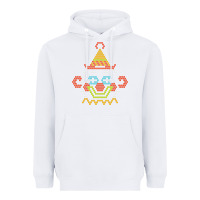 White lite brite Heavyweight Hoodie - artisFamous