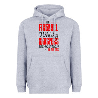 Heather Grey fireball whisky whispers Heavyweight Hoodie - artisFamous