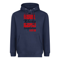 Navy fireball whisky whispers Heavyweight Hoodie - artisFamous