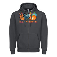 Smoke peace love pumpkins Zipper Hoodie - AdoDesignShop