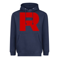 Navy r is team rocket Heavyweight Hoodie - artisFamous