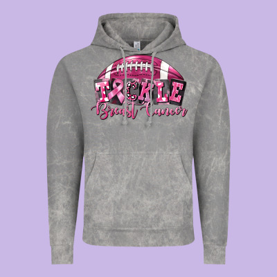 Tickle Breast Cancer Football Vintage Hoodie Designed By Fadigitalartstudio