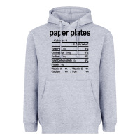 Heather Grey paper plates nutrition facts funny thanksgiving christmas Heavyweight Hoodie - artisFamous