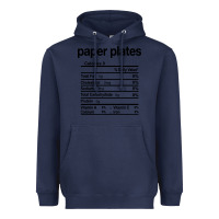 Navy paper plates nutrition facts funny thanksgiving christmas Heavyweight Hoodie - artisFamous